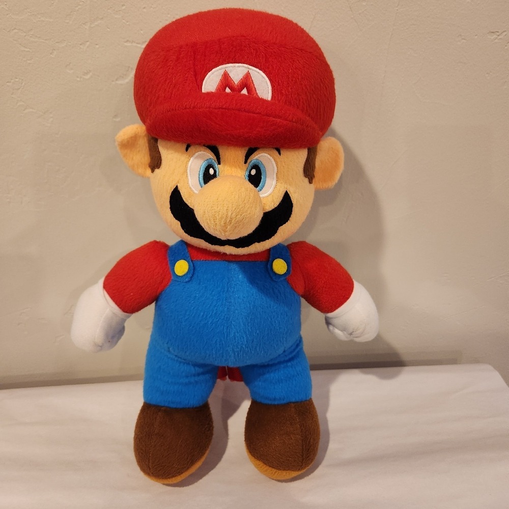 Mario Bros Mario Backpack Plush 16inch